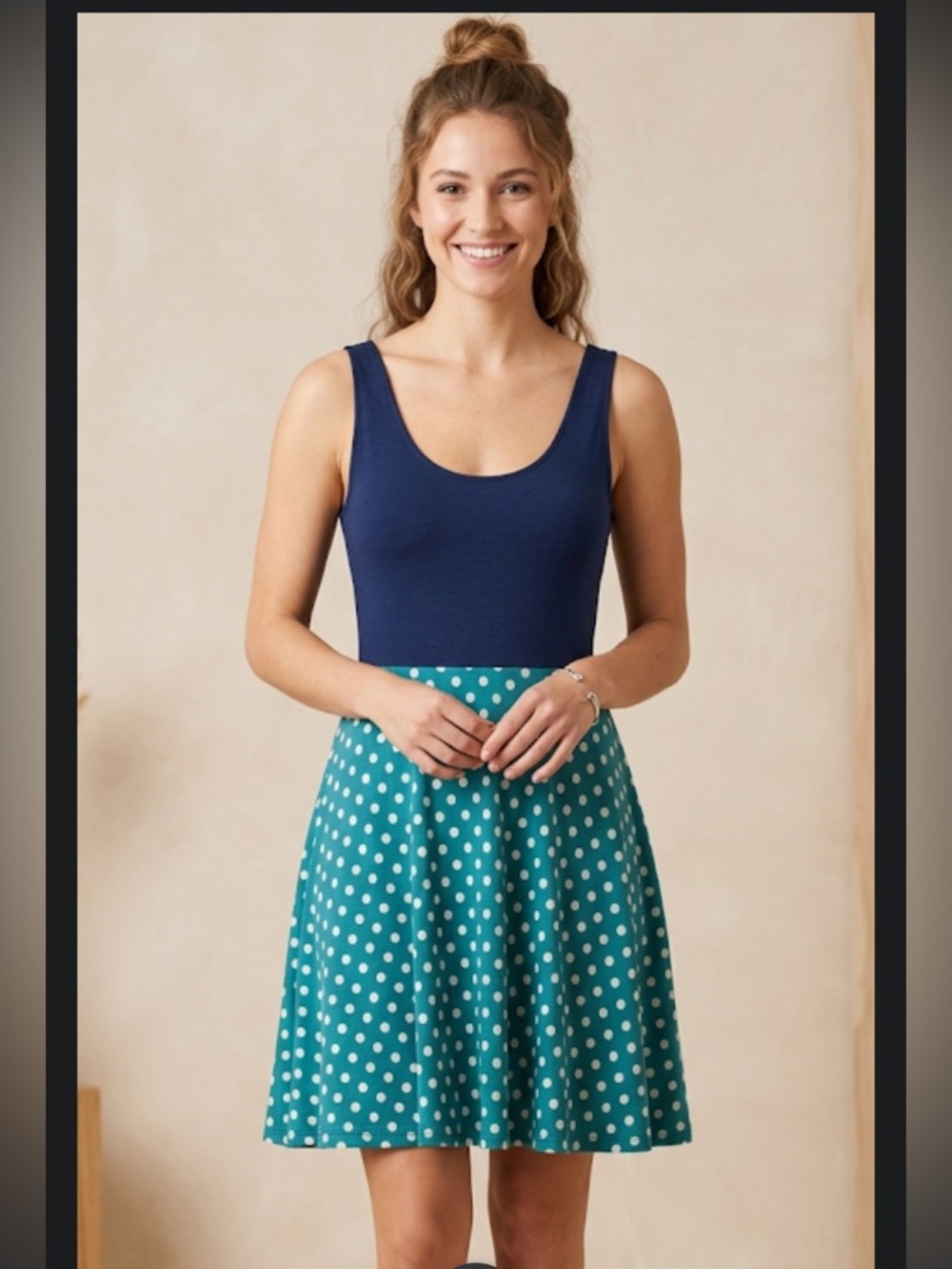 Euc Judith March Polka Dot Dress